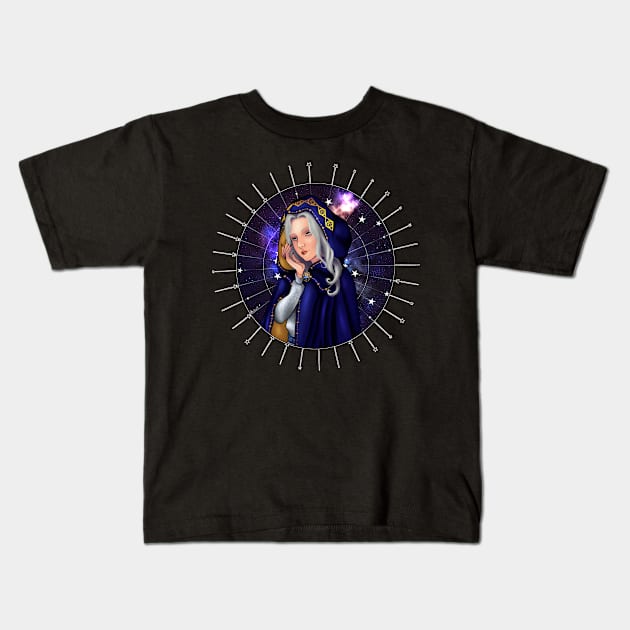 Star Gazer Kids T-Shirt by Relentlessartist